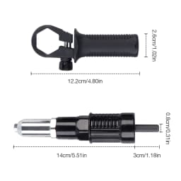 2.4-4.8 MM Effort-less Electric Rivet Gun Adapter Kit High Efficiency Cordless Home Riveting Nut Machine Tool For Electric Drill