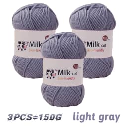 150g milk yarn handmade medium coarse DIY weaving yarn ball for knitting sweaters, hats, scarves and other clothing