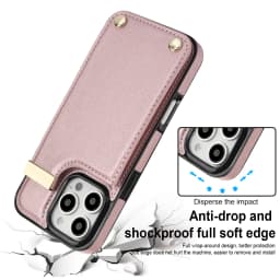 Shockproof Leather Card Holder Wallet Case For iPhone 16 Pro Max 15 14 13 12 11 XR 17 Air, Flip Cards Pocket Phone Cover Funda