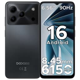 Global Version DOOGEE Note 56 VIP Smartphone Android 16 6150mAh Large Battery 6.56'' Display 24GB 64GB 8MP Camera Mobile Phone
