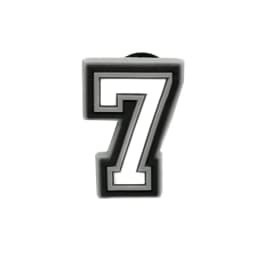 1 Piece Charms Decorations Numbers 0 To 9 Shoe Accessories Black White Pvc Ornament Pins Friend's Holiday Party Gift