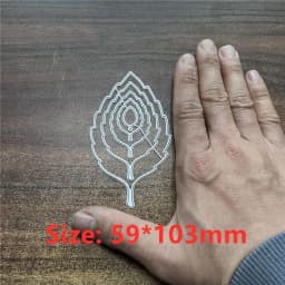 5Pcs Hollow Out Leaf Metal Cut Dies Stencils for Scrapbooking Stamp/Photo Album Decorative Embossing DIY Paper Cards