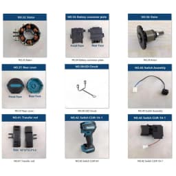 Original Makita Parts Switch Assembly Transfer Rod Hammer Box Assembly Stator For Makita DTD172 Rechargeable Impact Screwdriver