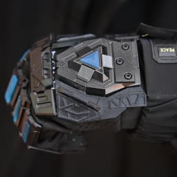Multifunctional Luminous Tactical Hand Armor Punk Mechanical Gloves Unisex Sci-fi Mecha Cosplay Props Outdoor Motorcycle Gloves