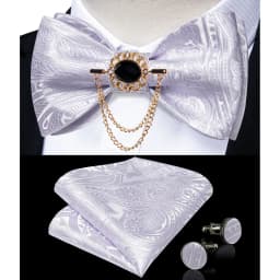 Exqusite Men's Self-tie Bowties Wedding Neck Ties For Man Accessories Cufflinks Hanky Brooch Set Red Black Yellow Blue Bowtie