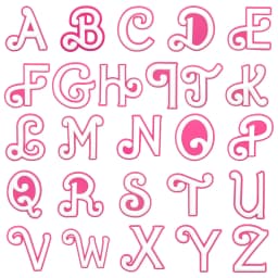1pcs Pink White Roman Alphabet Charms For Beach Bag Accessories Latin Alphabet Beach Tote Bag Accessories