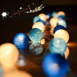 Cotton Ball String Fairy Night Lights LED Bulb Bedroom Christmas Halloween Outdoor Holiday Party Baby Bed Lights Decoration