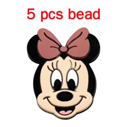 5pcs Silicone Cartoon Beads Pacifier Chain Baby DIY Care Nipple Chain Fittings