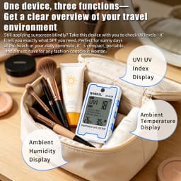 SNAKOL SK-8103 Digital UV Illuminometer Professional UV Light Meter Portable UV Tester Ultraviolet with Temp Humidity Display