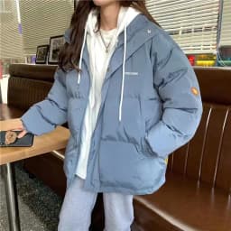 2023 Women's Winter Down Cotton Jacket 2025 New Korean Loose Fashion Short Female Hooded Thick Parkas Overcoat