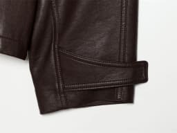 Guobioziy 2026 Autumn Slim Fit PU Leather Jacket Women Belted Waist Stand Collar Coat For Elegant Office Lady Work Wear