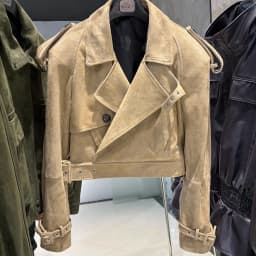 YOLOAgain Women's Real Leather Jacket Sheepskin Coat