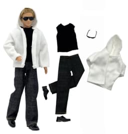 1 Set Ken Cloth Handmade Handsome Doll Accessories Casual Wear Suit for 30cm 12inch Ken Doll Suit Kids Gift