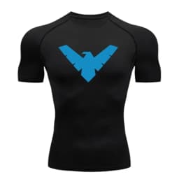 Men's Compression Shirt Short Long Sleeve Quick Dry _ All Season Workout Top for Gym Running Fitness UV Protection