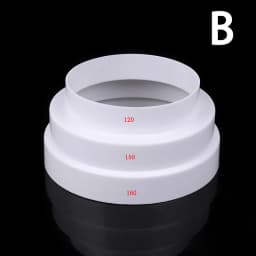 Kitchen Duct Multi Reducer Extractor Fan Pipe Connector 80/100/110/120/150/160mm For Fan Ventilation Duct Tube Exhaust Duct