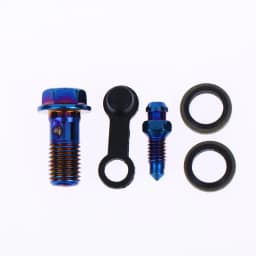 1Set Motorcycle Accessories Brake Bleed Screw Banjo Bolt M10*1.25mm /1.0mm Air Release Brake Caliper Cylinder Screw