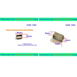 Fishing Reel Handle Accessory Bait Casting Reel Handle Shaft Hole Size Adjustment Part For Casting Fishing Reels