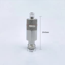 1pcs Pneumatic Stainless Steel Luer Lock Extension Adaptor Metal Threaded Syringe Connectors Male To Female Luer Lock Fitting