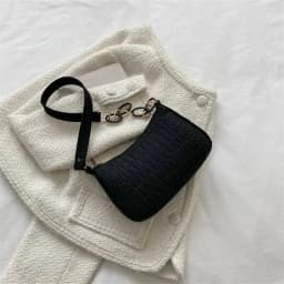 Popular Retro Gentle Temperament Small Square Bag 2024 Autumn Shoulder Handheld Fashion Casual Yankee Underarm Small Square Bag