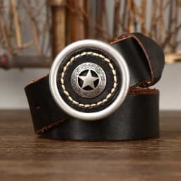 3.8CM Genuine Leather Belts for Men Thickened Head Layer Pure Cowhide Smooth Buckle High Quality Jeans Cowboy Male Belt Luxury