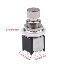 6Pin DPDT Latching/Momentary ON/ON Foot Switch - Guitar Effects Pedal Stomp Box Emergency Stop Push Button