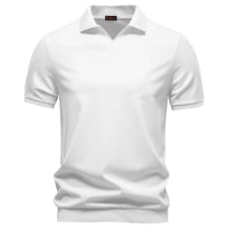 AIOPESON Men's Breathable Silky Polo Shirt Solid Color Soft Skin-Friendly Casual Cool Old Money Style Male Polo Shirts