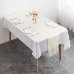 12x108 Inch Satin Wedding Table Runners for Wedding Banquet Table Decorations Bright Silk Smooth Spring Party Chair Sashes Bows