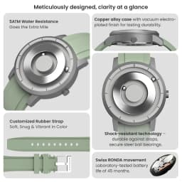 EUTOUR Standard Quality Magnet Watch Classic 5 ATM Water Proof E024 Upgrade Edition