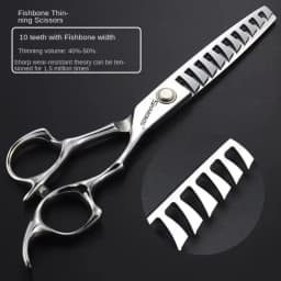 6 Inch Barber Specificlied Shears Professional Hairdressing Scissors Hairdresser Clippers Set Flat Thinning Hair Cutting Tools