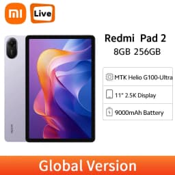 Xiaomi Redmi Pad 2 Global Version Mi Tablet Helio G100-Ultra 11" 2.5K 90Hz Display 9000mAh 18W Fast Charging Xiaomi HyperOS 2