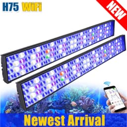 NEW PopBloom WiFi Led Aquarium Light, Full Spectrum Marine Aquarium Lamp For 60-240cm Reef Corals Seawater Led Fish Tank Lights