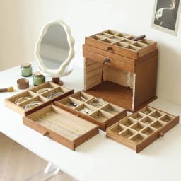 Solid Wood Jewelry Display Box Retro Storage Boxes Bracelet Necklace Earring Ring Jewelry Boxes Accessories Display Storage Box
