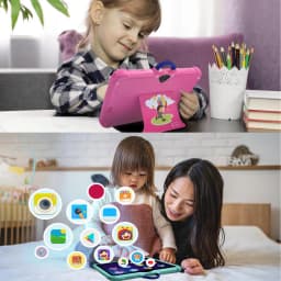 2024 New 5G WiFi 7 Inch Google Tablet For Children Learning Education Kids Tablets Quad Core 2GB RAM 32GB ROM Dual BOW Cameras