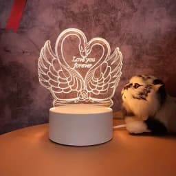 3D Lamp Acrylic LED Night Lights Bear Dinosaur Child Night Light Led for Bedroom Decoration Christmas Decor Wedding Party Favors