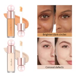 Concealer with Pore Blurring Moisturizing Oil Control Long Lasting Sweat Resistant Non Transfer for Covering Facial Blemishes