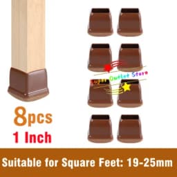 8PCS Soft Silicon Chair Leg Covers Felt Bottom Elastic Furniture Foot Protector Pads Anti-slip Table Legs Floor Protection Mat