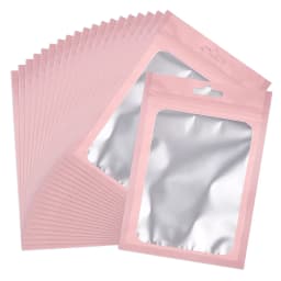 20pcs Zip Lock Bag Laser Plastic Jewelry Storage Bag DIY Earrings Necklace Bracelets Beads Gift Organizer Retail Packaging Pouch