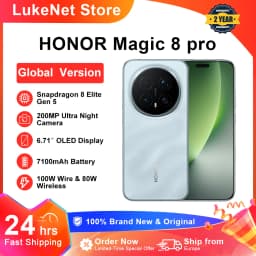 HONOR Magic 8 Pro 5G Global Version Smartphone Snapdragon 8 Elite Gen 5 200MP AIMAGE 7100mAh 100W 6.71''OLED NFC ESIM Honor