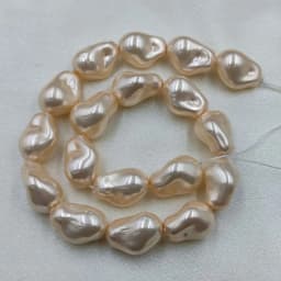 Baroque Pearl Irregular Straight Hole Pearl Cross-border Popular DIY Bead Necklace Irregular Shaped Shell Pearl
