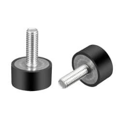 2Pcs M4 M6 M8 Rubber Shock Mounts Metal Anti Vibration Bobbin Isolator Damper Type VE Rubber Vibration Isolator for Water Pumps