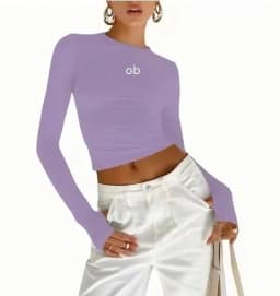 2026 Summer New Style Women's Round-Neck T-Shirt Base Layer Shirt, Sports Fitness Long-Sleeved Top, Fitness Clothing