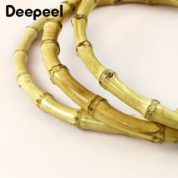1/2/4Pcs Deepeel 7-18cm Natural Bamboo Bag Handles for Women Handbag Purse Handle Woven-Bag Ring DIY Handmade Bags Accessories