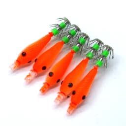 Glow Blowing Tube Fishing Hook Soft Squid Hook Glow Squid Hook Sea Fishing Biomimetic Bait