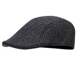 British Style Autumn Winter Warm Gentleman Baseball Hat Berets Newsboy Painters Hat Plaid Wool Hat Unisex Cabbie Visor Flat Cap