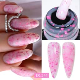 7ML Nude Quick Extension Gel Nail Polish Milky White UV Construct Hard Gel Semi Permanent Acrylic Extension Nail Art Varnish