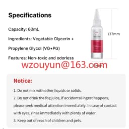 Portable Fog Machine Nebulizer Fluid Movie Shooting Short Video Live Stage Bar R002 Ulanzi 60ML Liquid for FM01