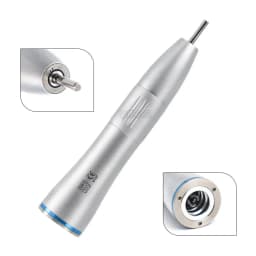 WRC Dental Inner Channel Low Speed Handpiece Set 1:1 Direct Drive Fiber Optic Contra Angle Straight Handpiece Air Motor 40000rpm
