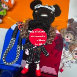 ob11 clothes obitsu 11 clothing Doll Mini Cute Dress Suit Set BJD Clothes for 1/12 Dolls Kids Handmade DIY Gift Toy Accessories