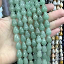 6 8 10MM Natural Stone Water Drop Turquoises Agates Quartz Jades Loose Spacer Beads For Jewelry Making DIY Bracelet Accessories