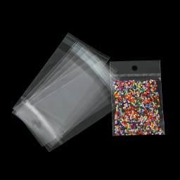 100pcs/Lot Various Sizes Transparent Bag Self Adhesive Plastic Hanging Opp Pouches Seal Gift Bag for Jewelry Display Storage Bag
